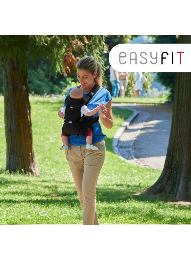 Chicco Easy Fit Baby Carrier with 2 Carry Positions, Safe & Easy to wear, 0m+ (Black Night) - Image 5